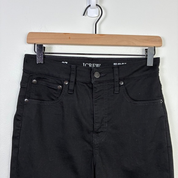 J. Crew Curvy Slim Black Jeans Women 27 High Rise Classic Chic Straight Leg - Picture 3 of 6